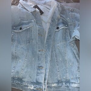 Pearls Denim Jacket